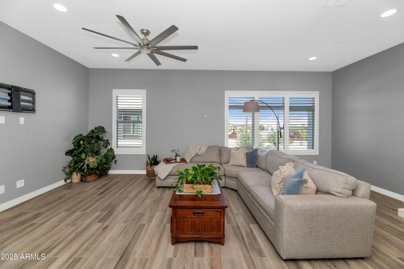 City & Mountain views from living area