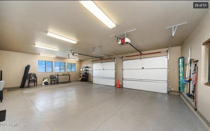 Garage with Epoxy Floors