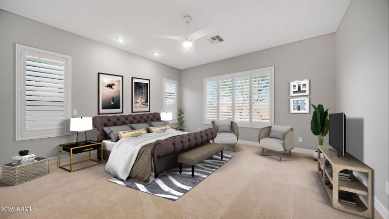 Primary Suite Staged