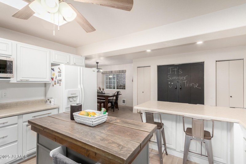 Plenty of cabinetry space