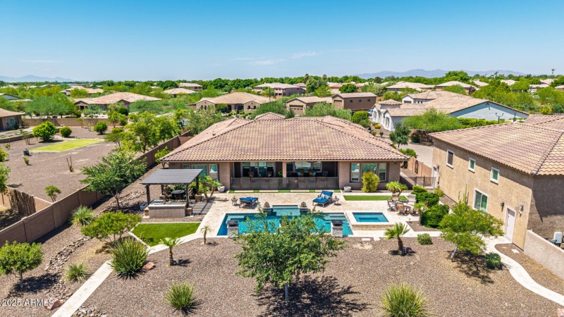 Aerial View of Backyard