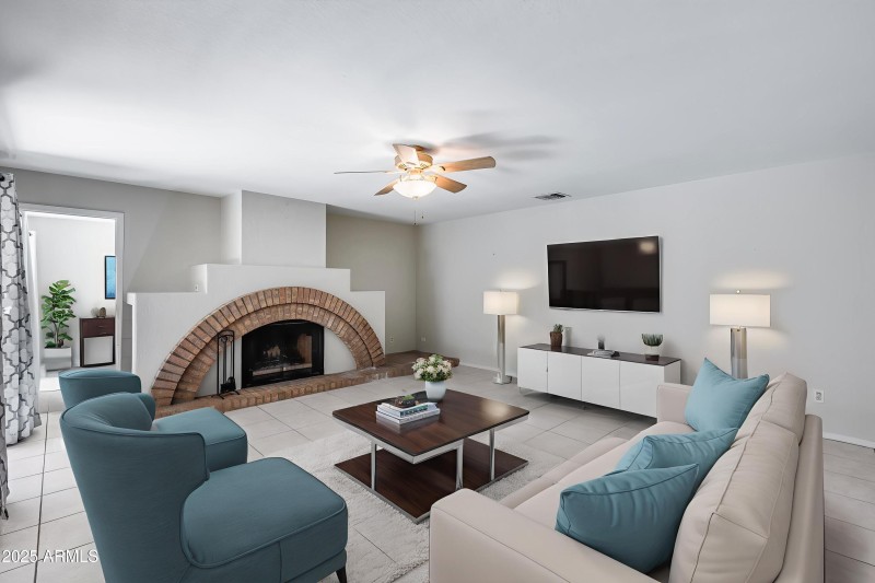 Living Room - Virtually Staged