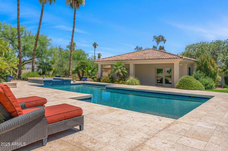 pool lounge and casita