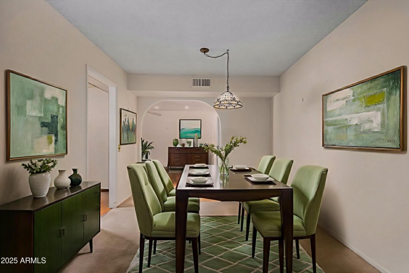 Virtually Staged Dining Room