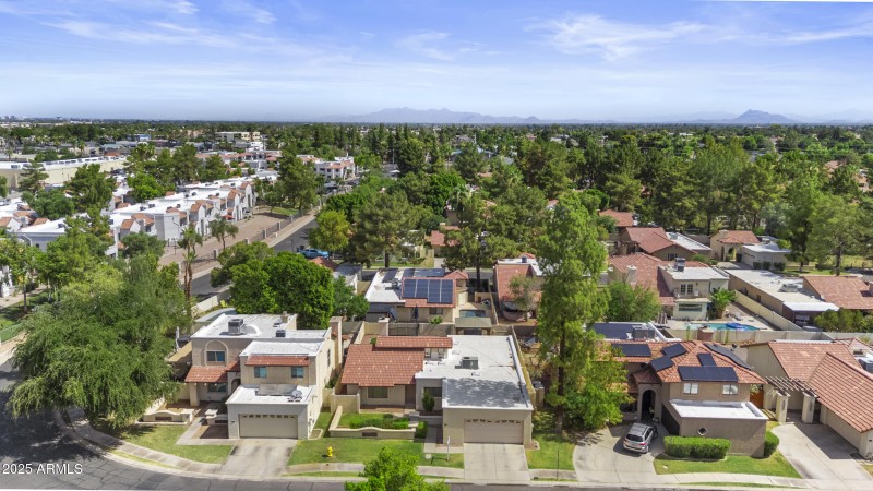 Aerial Shot Neighborhood