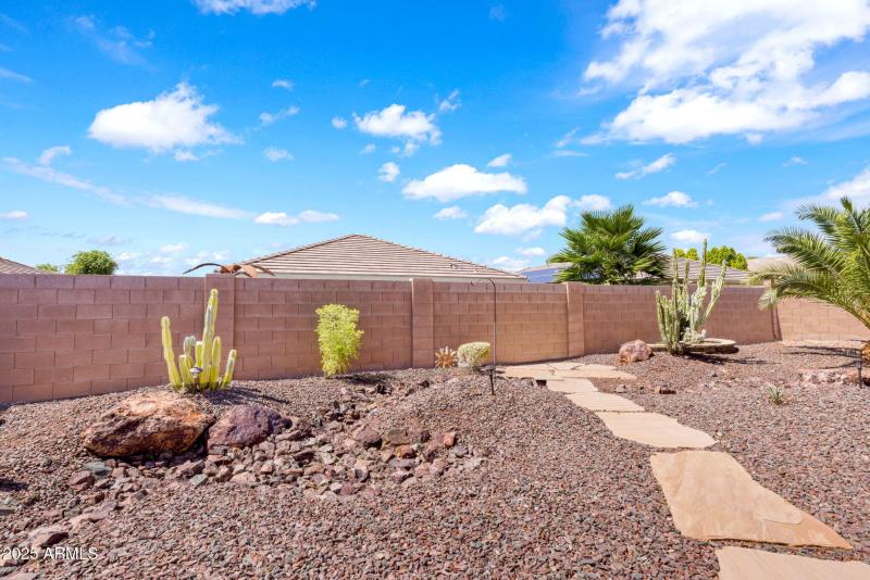 Backyard landscaping