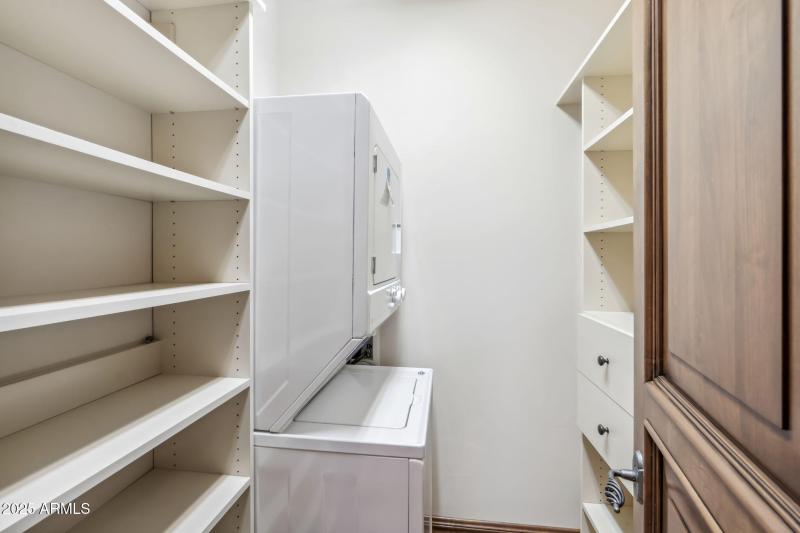 Casita Closet w/stacked washer & dryer