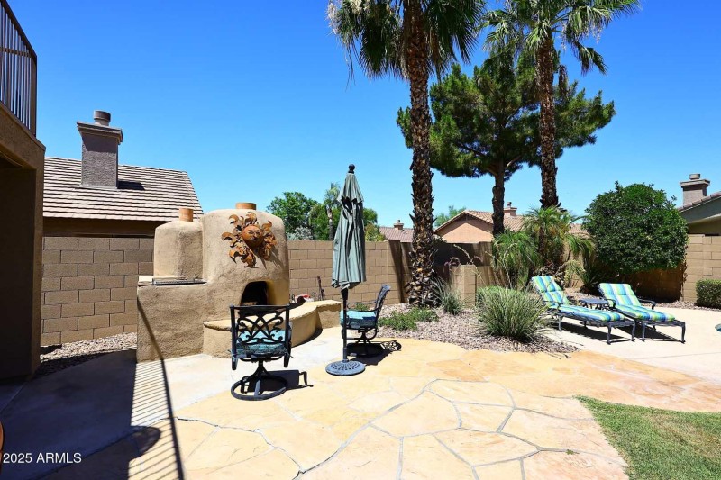 Extended Patio-Fireplace