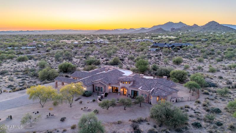 8024 E Lone Mountain Rd Drone Twilight-1