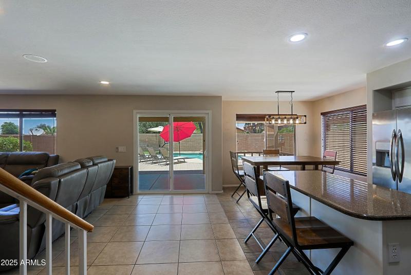 Family Room and Kitchen