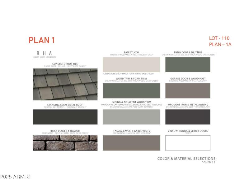 Lot 110 color schemes