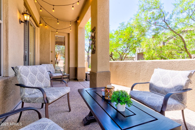 Peaceful undercover patio