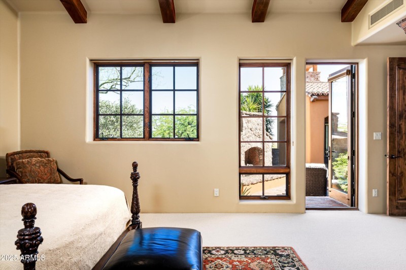 Exit to private patio