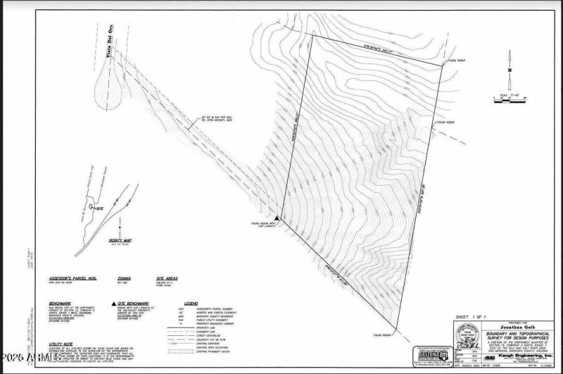Survey lower lot and easement