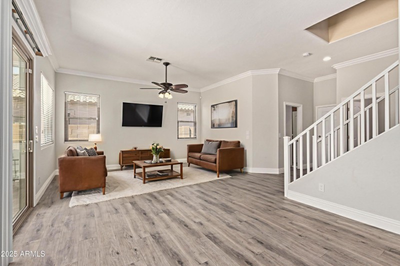 Virtually Staged Living Room