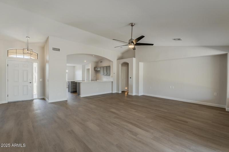 Family Room Looking Towards Kitchen