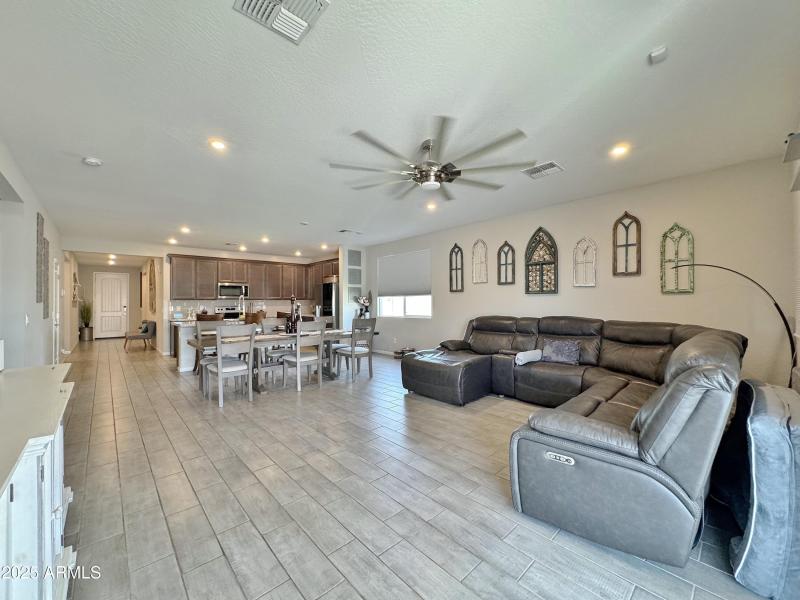 Great room looking towards kitchen
