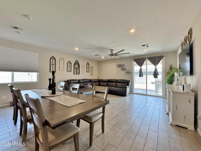 Dining & living area