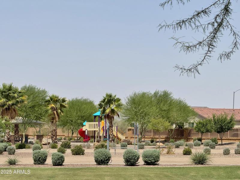 Volley ball court and playground