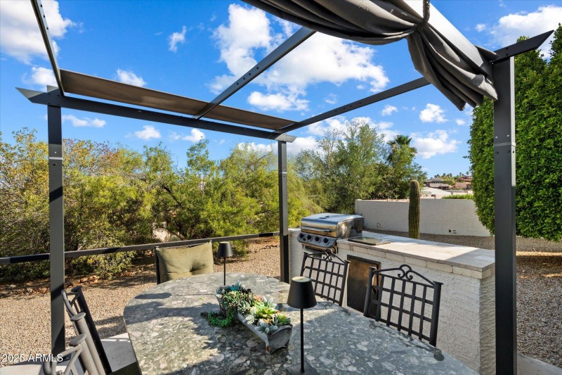 Outside Kitchen Area w/Built-in BBQ