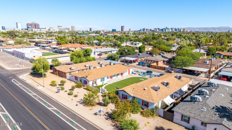 Aerial w/Phoenix downtown