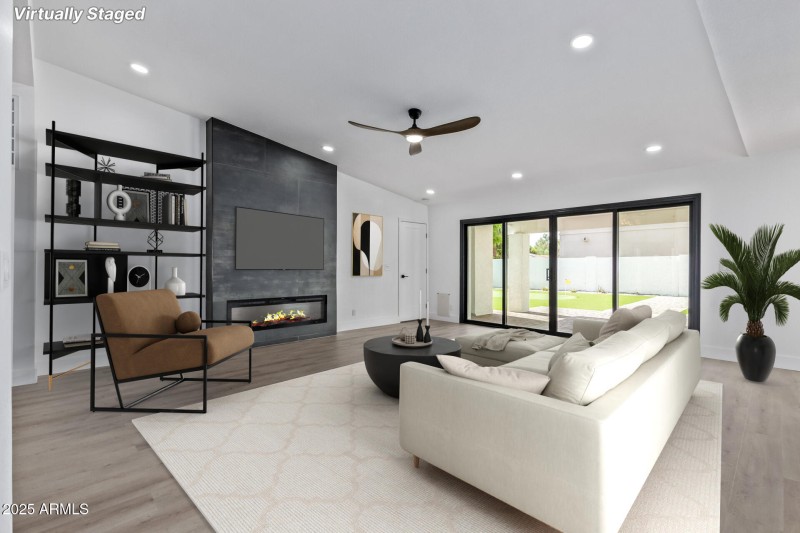 Virtual staging of Great room