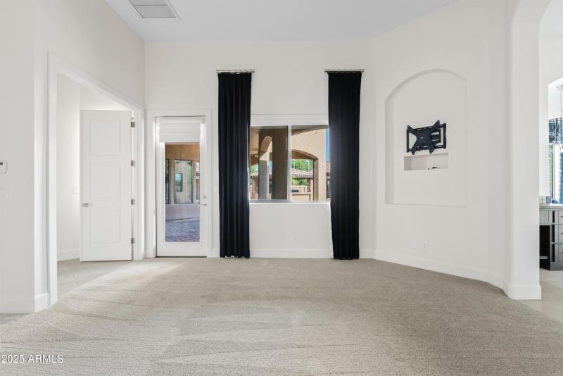 Master bedroom view to backyard