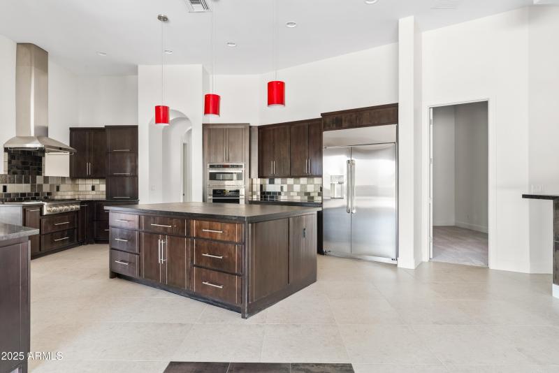 Kitchen large built in fridge