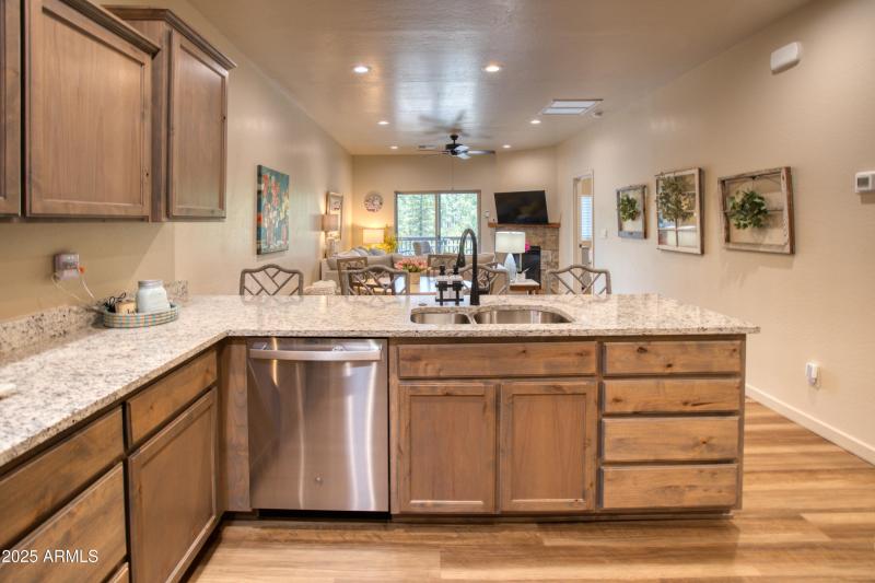 Kitchen to Living Area