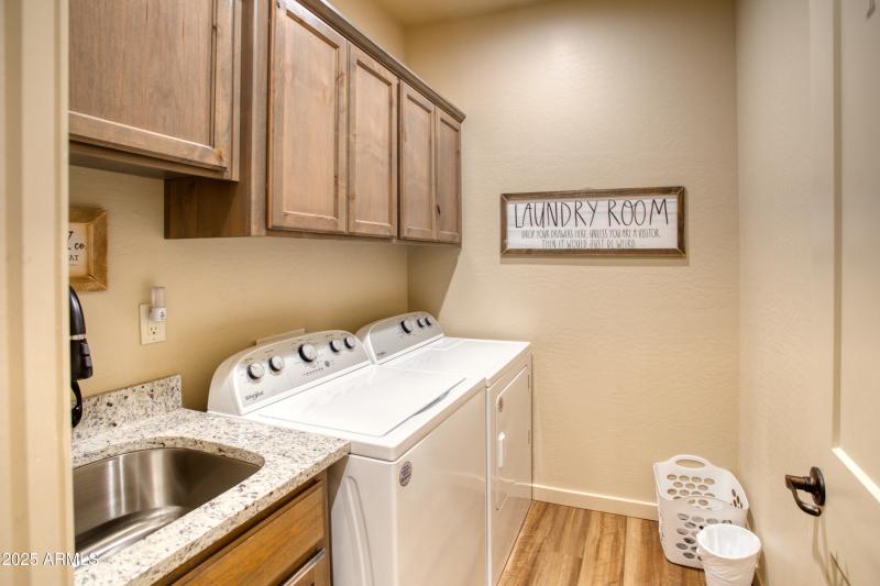 Large Laundry Area with Sink