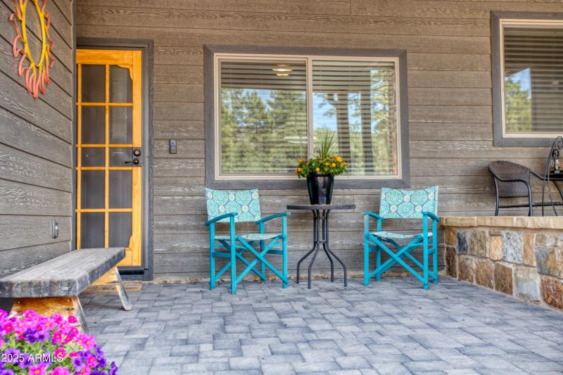 Aesthetic Front Patio with Pavers