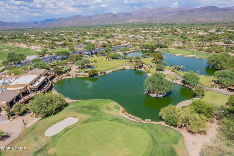 Water, mountains and green