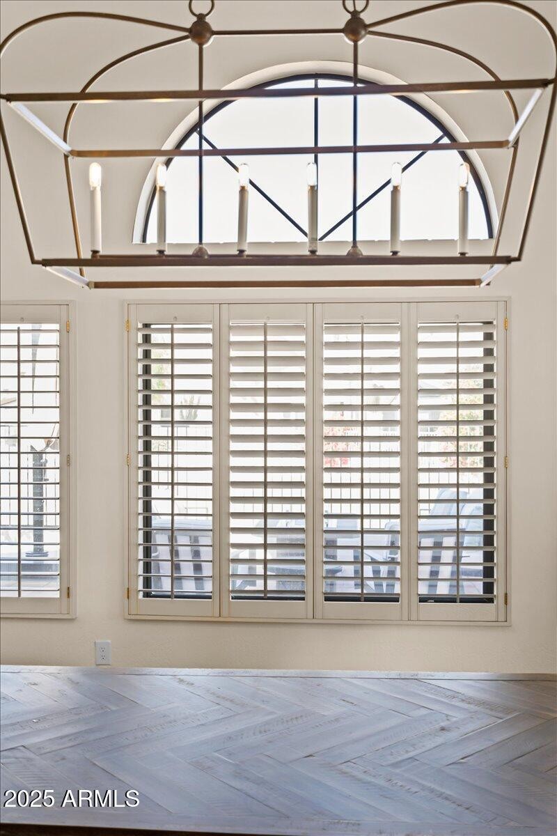 Dining with View of the Back Patio