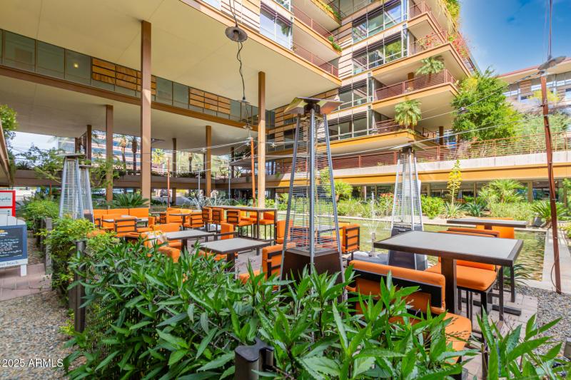 Community restaurant outdoor seating