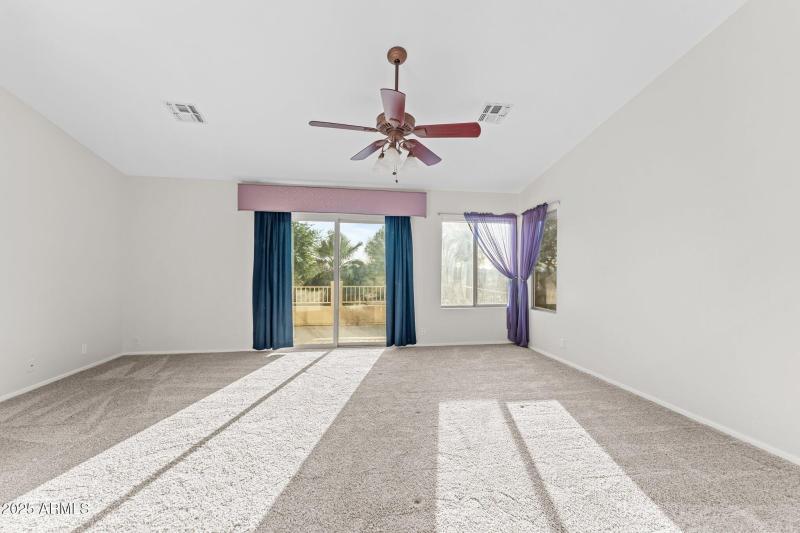 Primary bedroom/Patio view