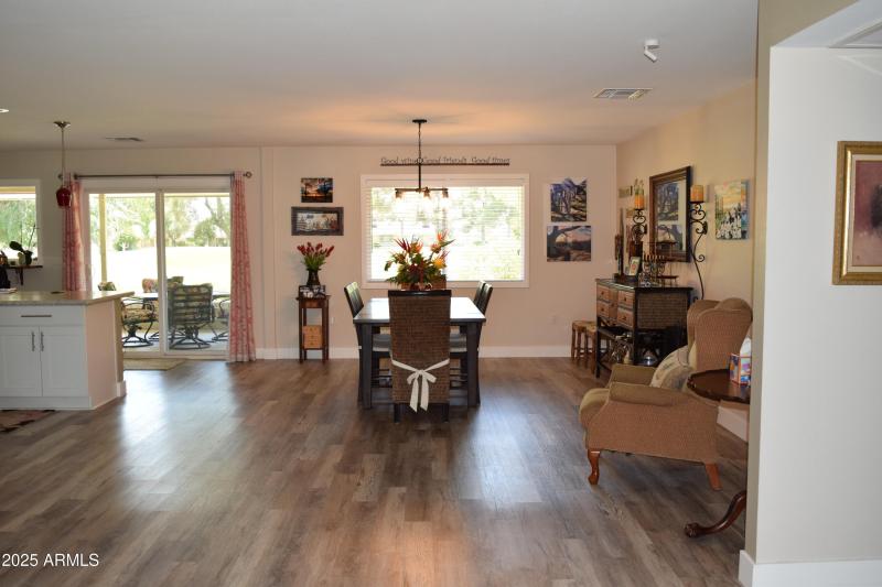 Dining to Kitchen Area