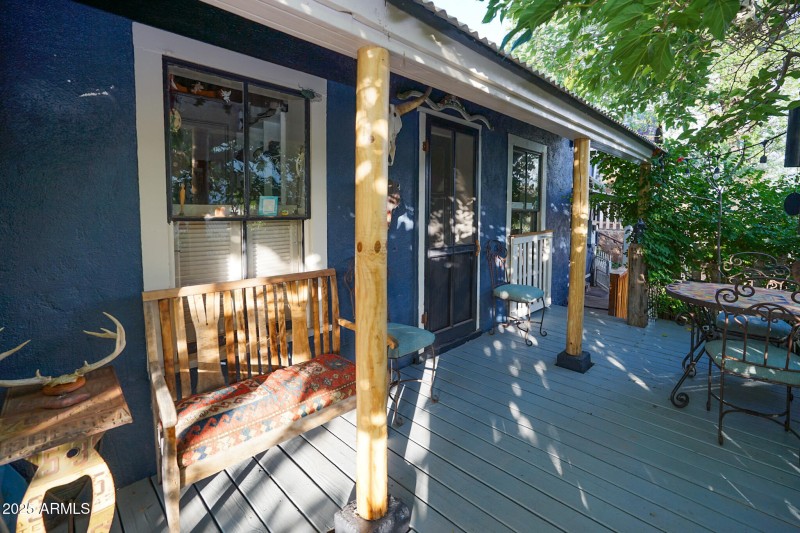 Front deck area from primary suite