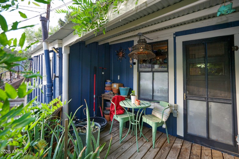 Deck outside of kitchen
