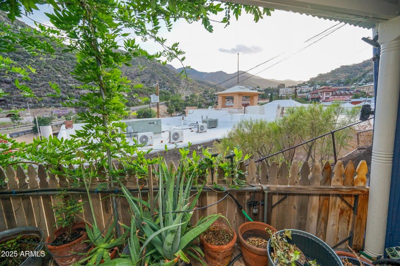 View from outside of kitchen