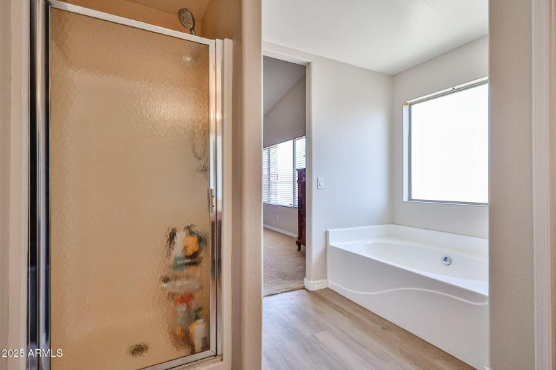 Master sep tub/shower