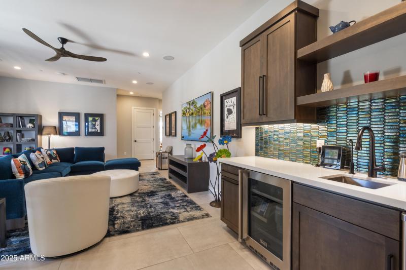 Bar/Sink Area in Family/TV Room
