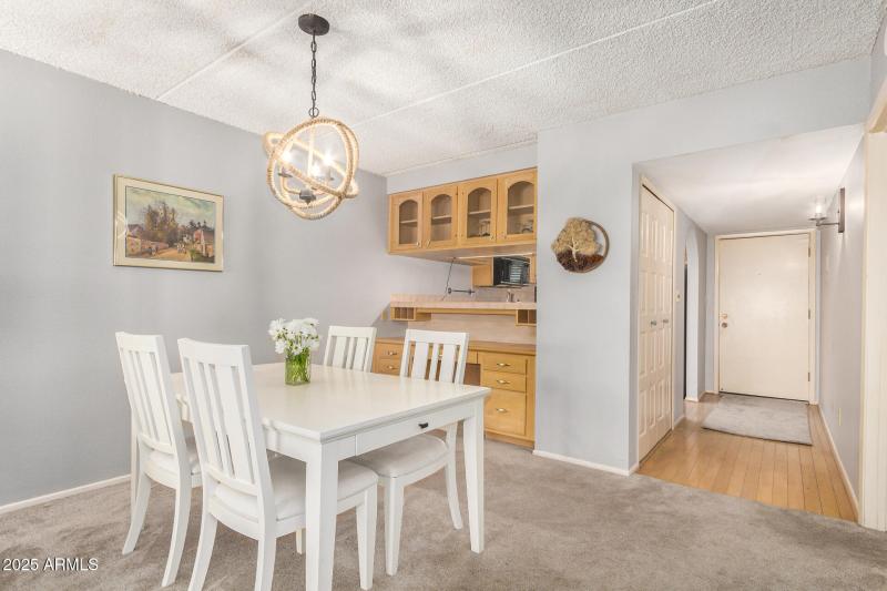 Looking into kitchen