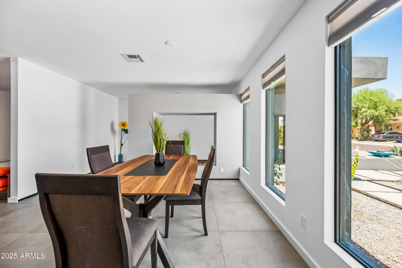 Dining Area and Windows