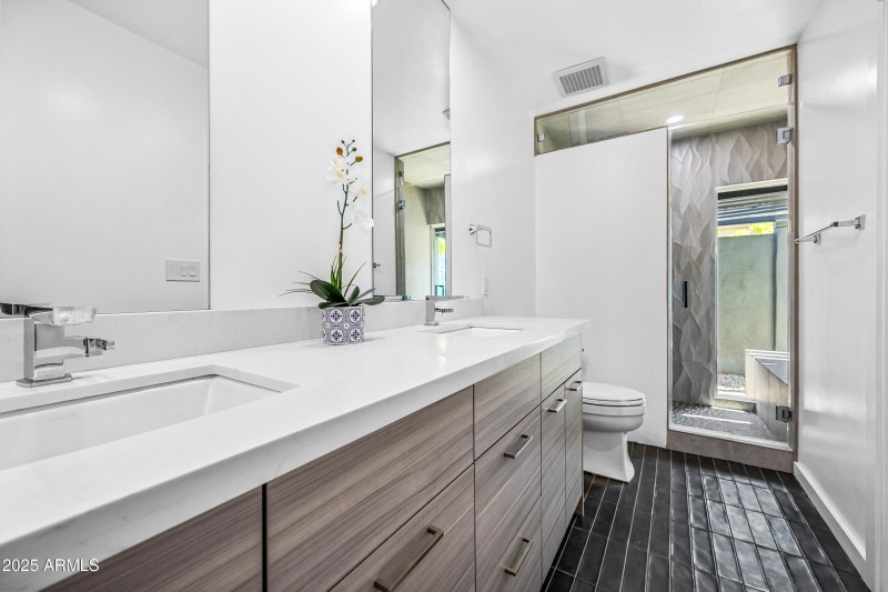 Dual Vanity - View to Shower