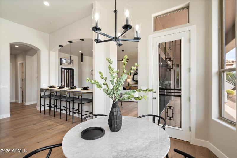 Breakfast Nook to Bar Seating Area