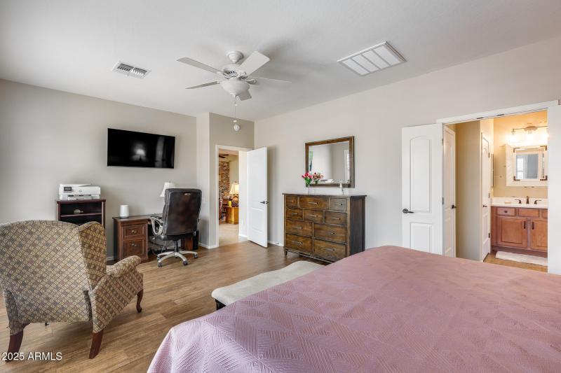 Master suite with office space