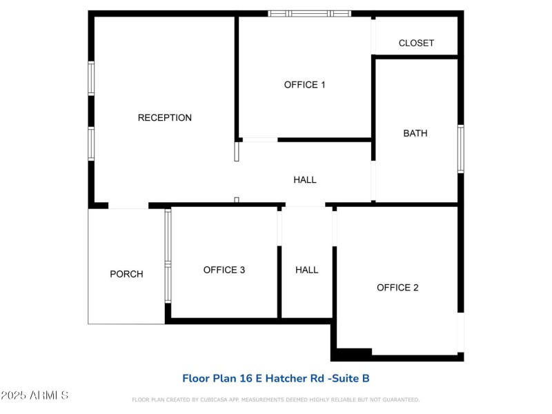 Floor Plan 16 E Hatcher Rd -Suite B