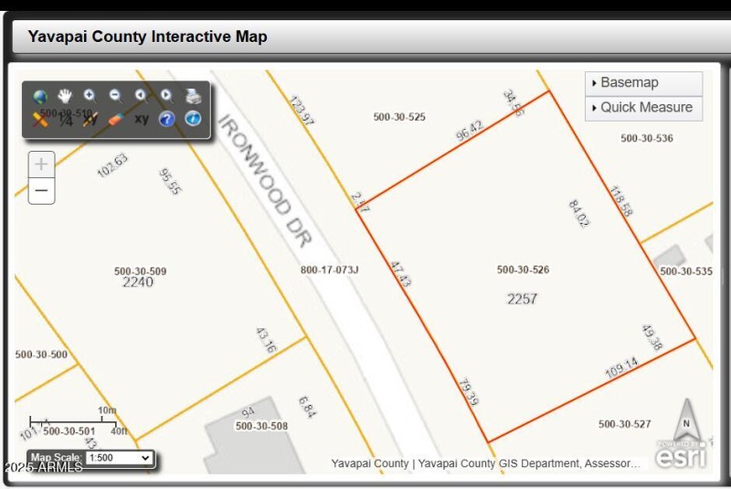 Lot Dimensions - 19648 E Ironwood