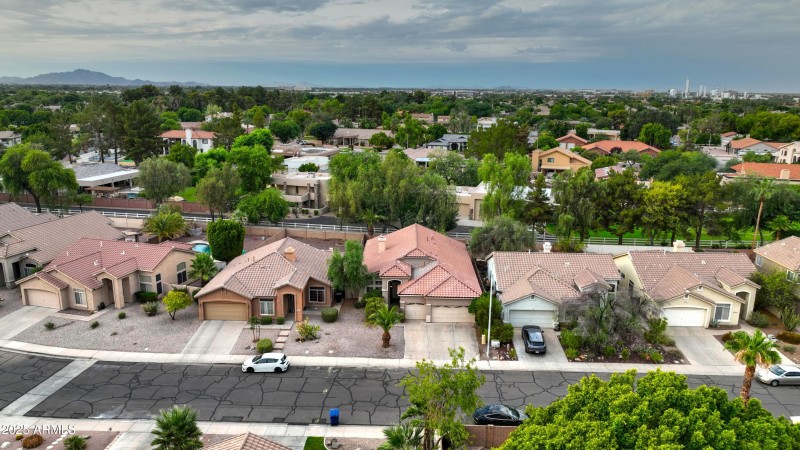 Aerial looking South