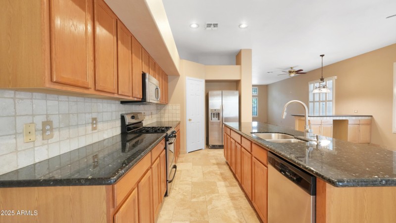 Wide space in kitchen